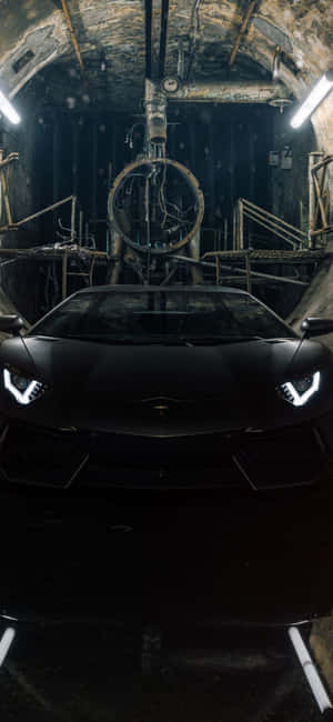 검은색 Lamborghini 아이폰 — Vivo X200T 배경화면