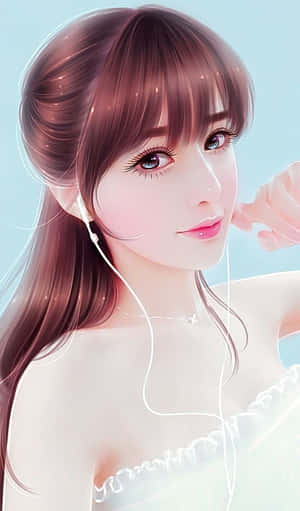 예쁜 소녀 사진 — 갤럭시 탭 A11 배경화면