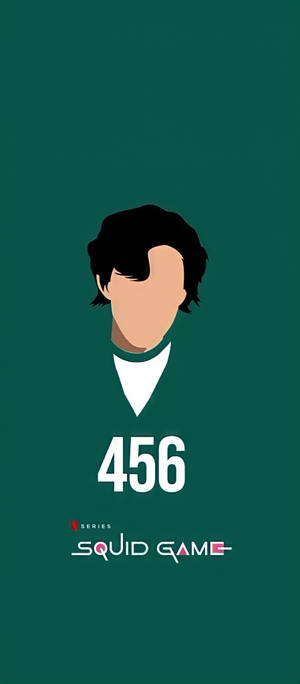 오징어 게임 456 벡터 아트 월페이퍼 — 픽셀 10 배경화면