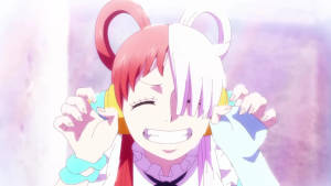 원피스 필름 레드 미소 짓는 우타 — 원피스 배경화면