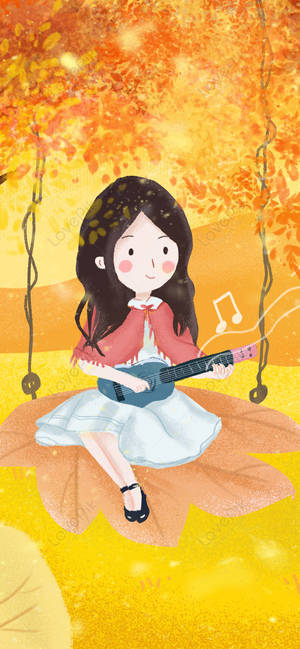 귀여운 가을 폰 — 아이폰 XR 배경화면