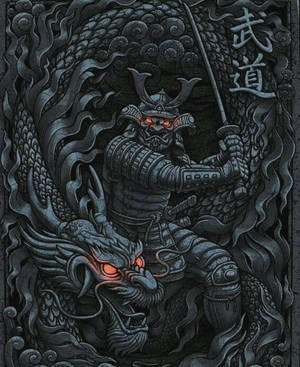 일본 사무라이 빛나는 눈 — 일본 사무라이 배경화면