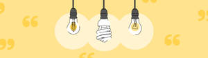 지혜를 점화하다 - 전구 일러스트레이션 — 32:9 배경화면