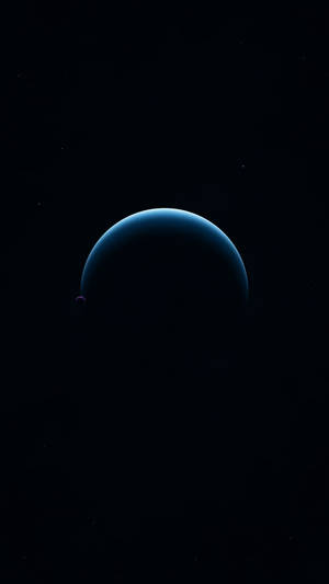 일식 속 초승달 빛의 AMOLED 배경화면