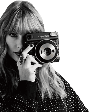 투명한 폴라로이드 카메라 클립아트 흑백 - Fujifilm 카메라 Taylor Swift, HD PNG 다운로드