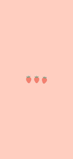 파스텔 딸기 [배경화면] — 아이폰 12 프로 배경화면