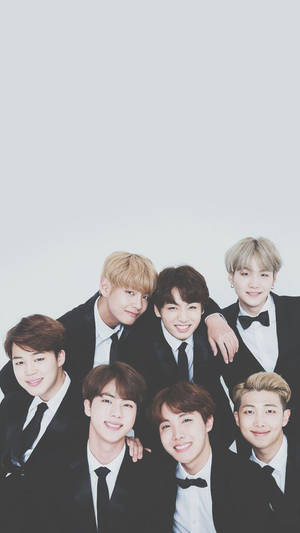 턱시도 입은 귀여운 BTS — 귀여운 방탄소년단 배경화면