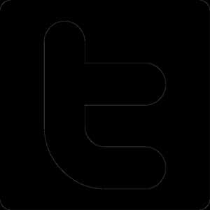 트위터 로고 벡터 - 트위터 로고 흑백 PNG