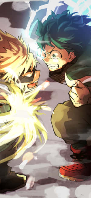 폭발하는 Bakugou, 해방되다 — Oppo Find N3 배경화면