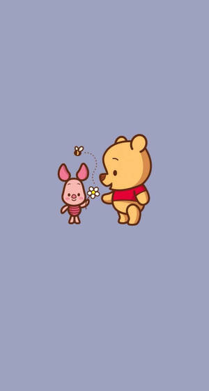 푸와 피글렛 귀여운 아이폰 배경화면
