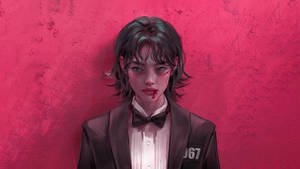 플레이어 067 슈트 입은 오징어 게임 배경화면 — 067 오징어 게임 배경화면