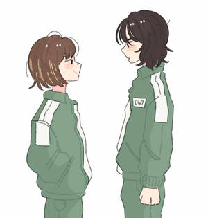 플레이어 240 067 오징어 게임 그림 배경화면 — 067 오징어 게임 배경화면