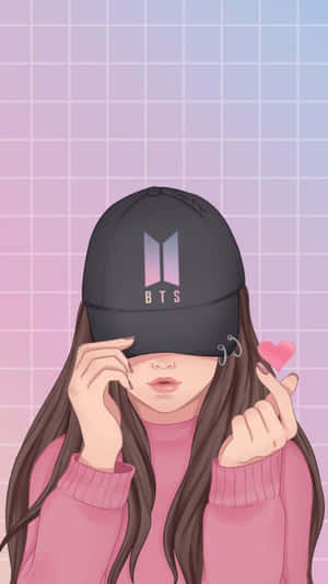 핑크 튜투와 헤드피스를 착용한 사랑스러운 어린 소녀 — 귀여운 걸리시 배경화면