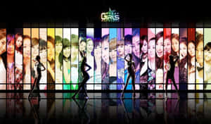 함께한 케이팝 그룹의 친밀한 포즈 — Kpop GIF 배경화면