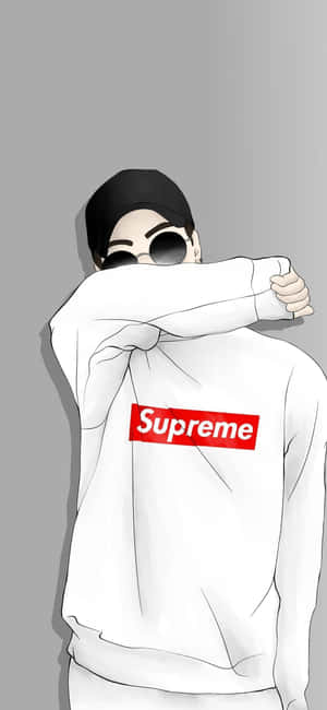 Supreme을 입은 애니메이션 캐릭터들 — Vivo X200T 배경화면