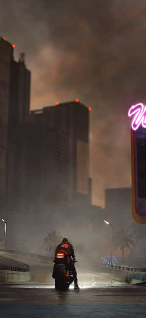 Pixel 3xl Cyberpunk 2077 배경 — 19.5:9 배경화면