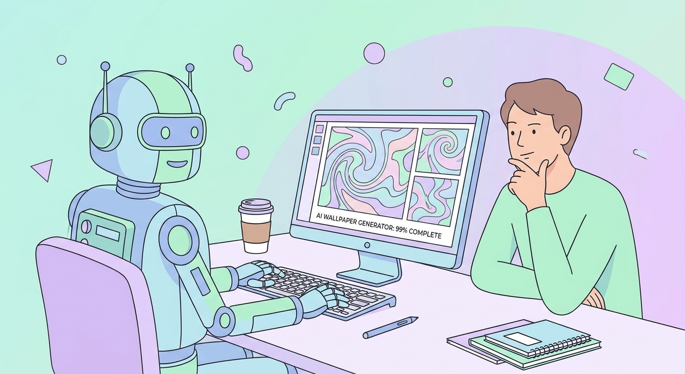 AI 생성 배경화면: 장점, 단점, 법적 지위