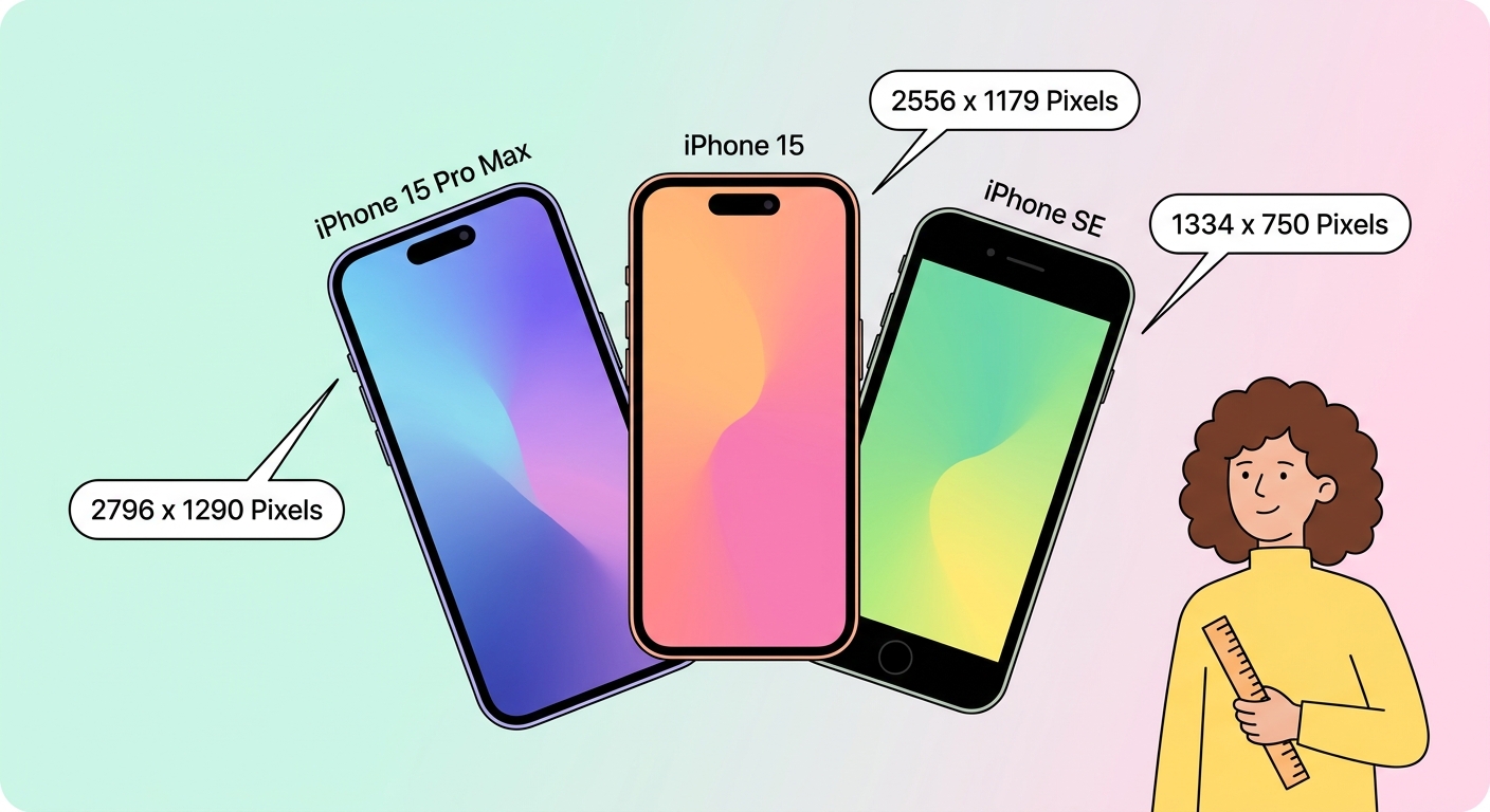 iPhone 배경화면 사이즈 가이드 — 모든 모델