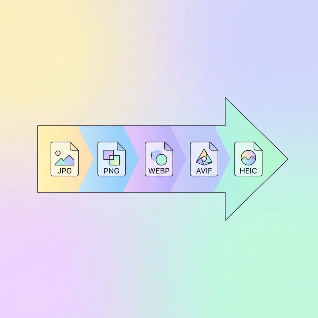 이미지 변환 도구 일러스트레이션