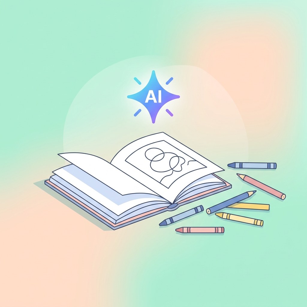 색칠 공부 도구 illustration